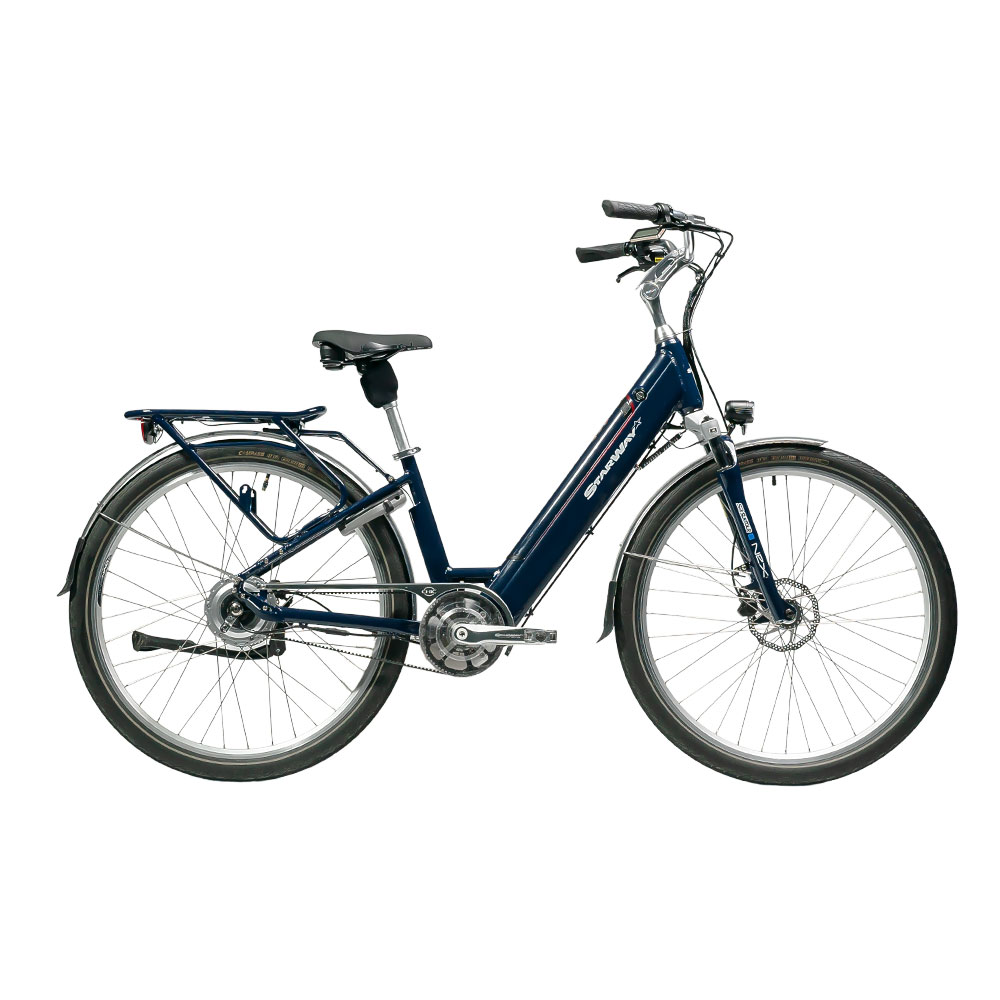Vélo électrique Starway Grand Touring bleu cadre bas